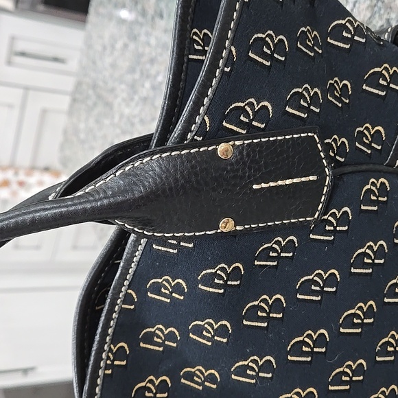 Dooney & Bourke Black with Gold Logo Large Tote - Picture 15 of 17